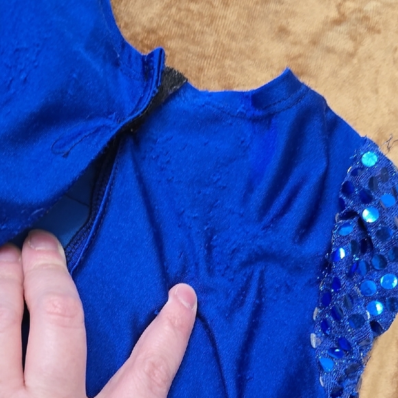 Superhero Sequin Kids Costume - Blue and Red Small - Picture 3 of 4